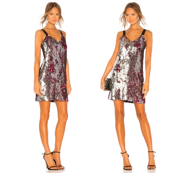 TANYA TAYLOR Becca V-Neck Mini Dress